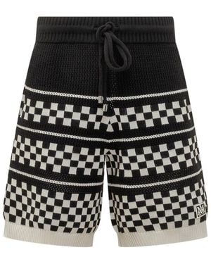 Amiri Checks Shorts - Black