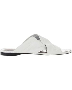 Paris Texas Leather Sandals - White