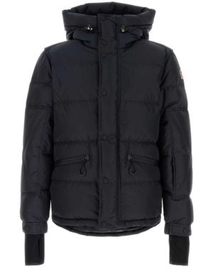 Moncler Quilted Hood Jacket - Blue
