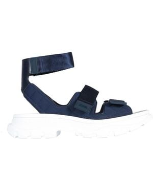 McQueen Quilted Tread Sandals - Blue