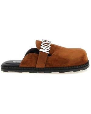 Moschino Solid Sabots Mules - Brown