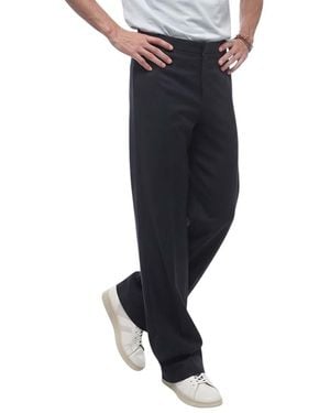 Jil Sander Loose Flat Front Pants - Black