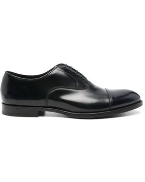 Doucal's Leather Lace Up Shoes - Black