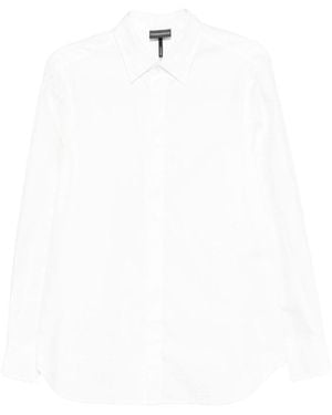 Emporio Armani Long Sleeves Cotton Shirt - White
