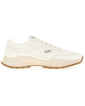 Prada Lace Up Sneakers - White