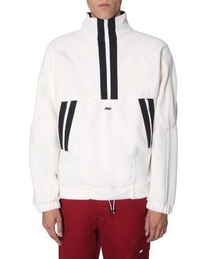 MSGM Mock Collar Sweatshirts - White