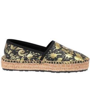 Moschino Printed Espadrilles - Brown