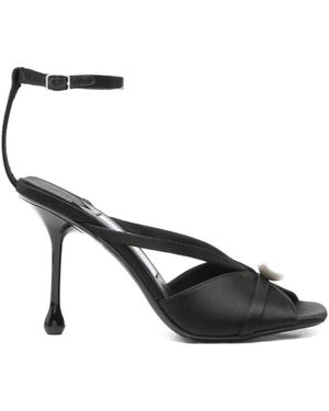 Jimmy Choo Open Toe Heels - Black