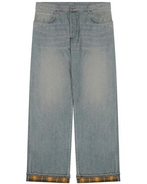 Dior Straight Mid Rise Jeans - Gray