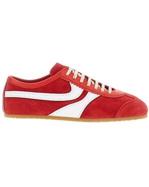 Dries Van Noten Lace Up Sneakers - Red