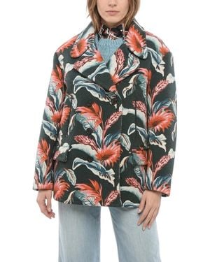Maison Margiela Floral Notched Lapel Blazer - Multicolor