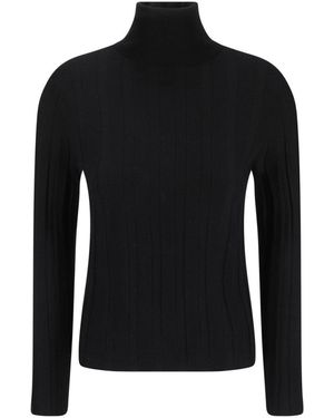 Allude Wool Jumper - Black