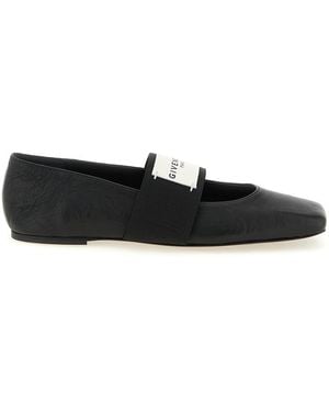 Givenchy Solid Square Ballet Flats - Black