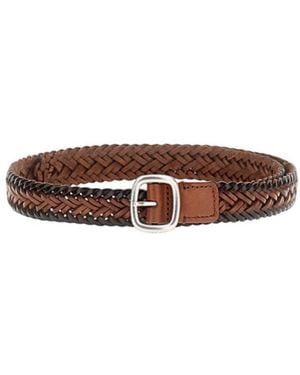 Hereu Trambfa26 Braided Casual Belt - Brown