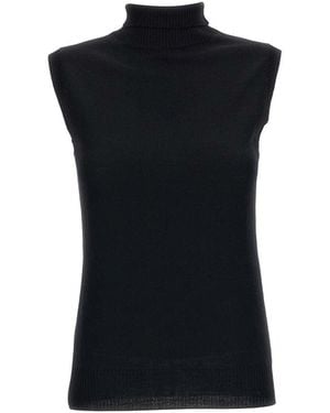 Sportmax Turtle Neck Top - Black