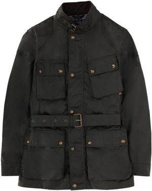Belstaff Solid Band Collar Jacket - Black