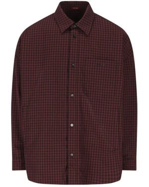 Gucci Regular Check Overshirt - Purple