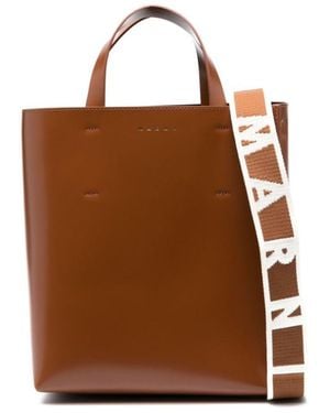 Marni Small Museo Tote Bag - Brown