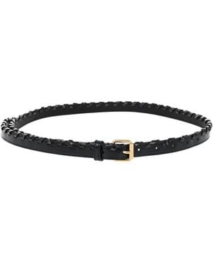 Dries Van Noten Braided Solid Belt - White
