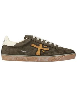 Premiata Logo Sneakers - Green