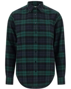 Xacus Regular Plaid Shirt - Blue