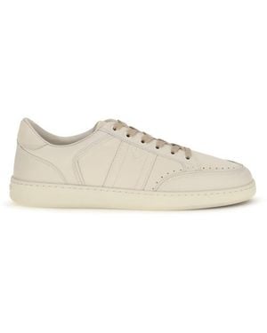 Ferragamo Logo Sneakers - White