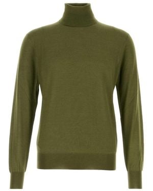 Saint Laurent Turtle Neck Sweater - Green