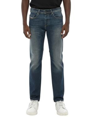 DIESEL Tapered Mid Rise Jeans - Blue