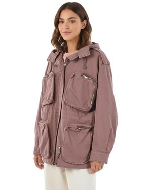 DIESEL Solid Hood Jacket - Purple