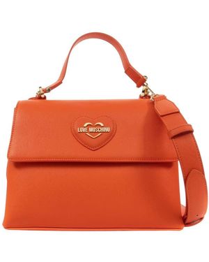 Love Moschino Logo Small Satchel - Red