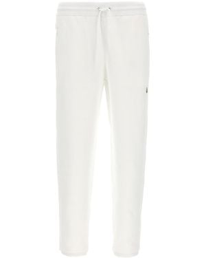 Moncler Logo Patch Sweatpants - White