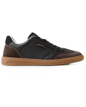 Versace Greca Court Trainers - Black