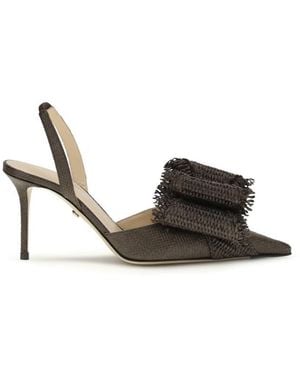 Mach & Mach Woven Pumps - Brown
