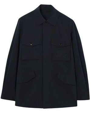 Burberry Logo Jacket - Blue