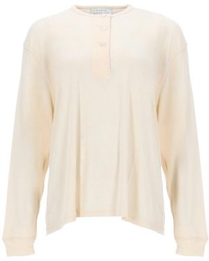 Studio Nicholson Solid Round Neck T-Shirt - Natural
