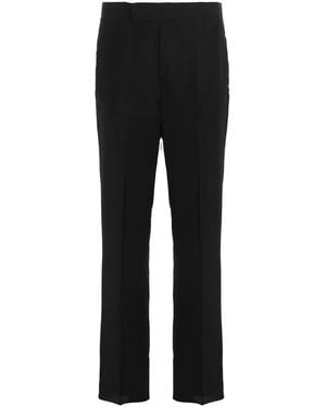 SAPIO Flat Front Pants - Black