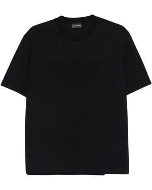 Emporio Armani Logo Crew Neck T-Shirt - Black