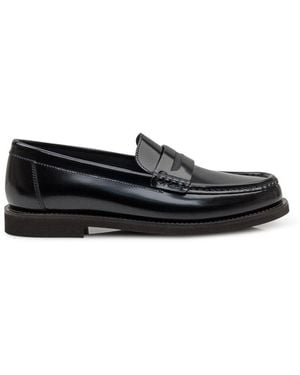 Brunello Cucinelli Leather Loafers - Black