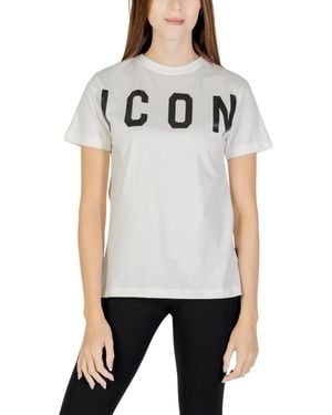 ICON DENIM Logo Crew Neck T-Shirt - Gray