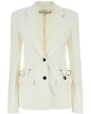 JW Anderson Single Breasted Blazer - White