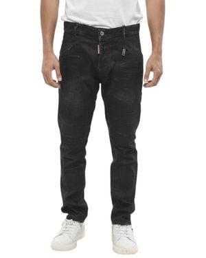 DSquared² Skinny Mid Rise Jeans - Black