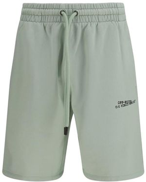 Off-White c/o Virgil Abloh Mint Relaxed Shorts - Green
