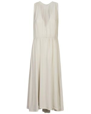CRI.DA Sleeveless Silk Midi Dress - White