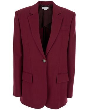 Stella McCartney Notched Lapel Blazer - Purple