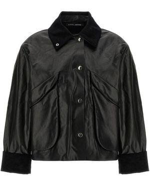 Kassl Coated Cotton Hunting Jacket - Black