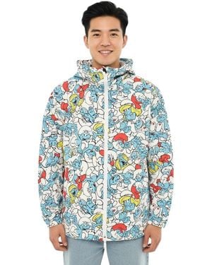 DSquared² Printed Hood Jackets - Blue