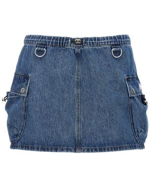 Coperni 'Denim Cargo' Skirt - Blue