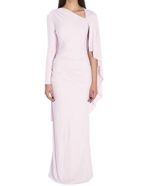 Self-Portrait Solid Full Length Dress - Pink