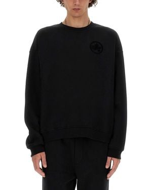 DSquared² Solid Crew Neck Sweatshirt - Black
