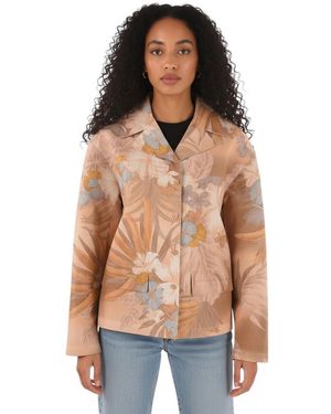 Maison Margiela Floral Notched Lapel Jacket - Pink